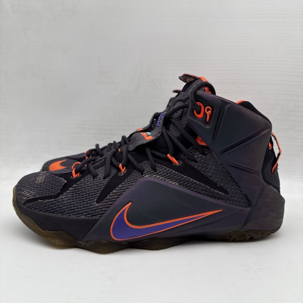 Nike Mens LeBron 12 684593-583 Purple Basketball Shoes Sneakers Size 10